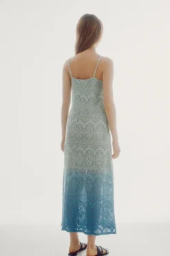 Vestido De Crochet De Punto