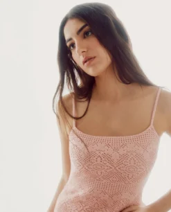 Vestido De Crochet De Punto