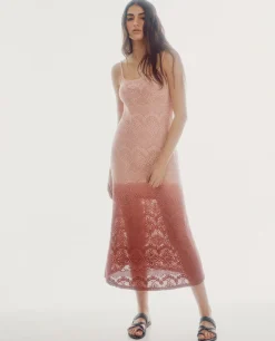 Vestido De Crochet De Punto