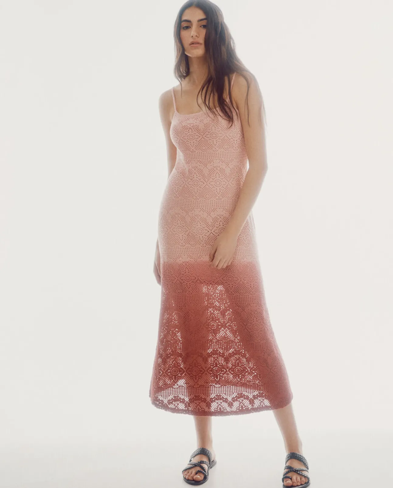 Vestido De Crochet De Punto
