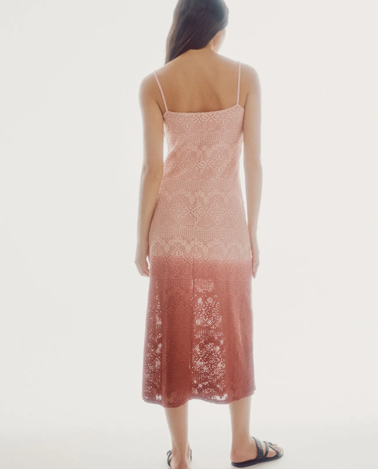 Vestido De Crochet De Punto