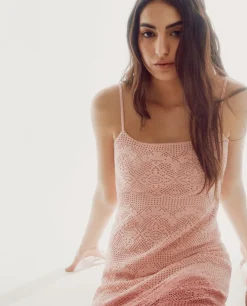 Vestido De Crochet De Punto