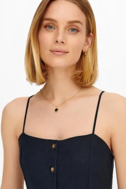 Vestido De Lino Midi