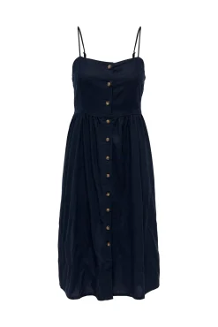 Vestido De Lino Midi