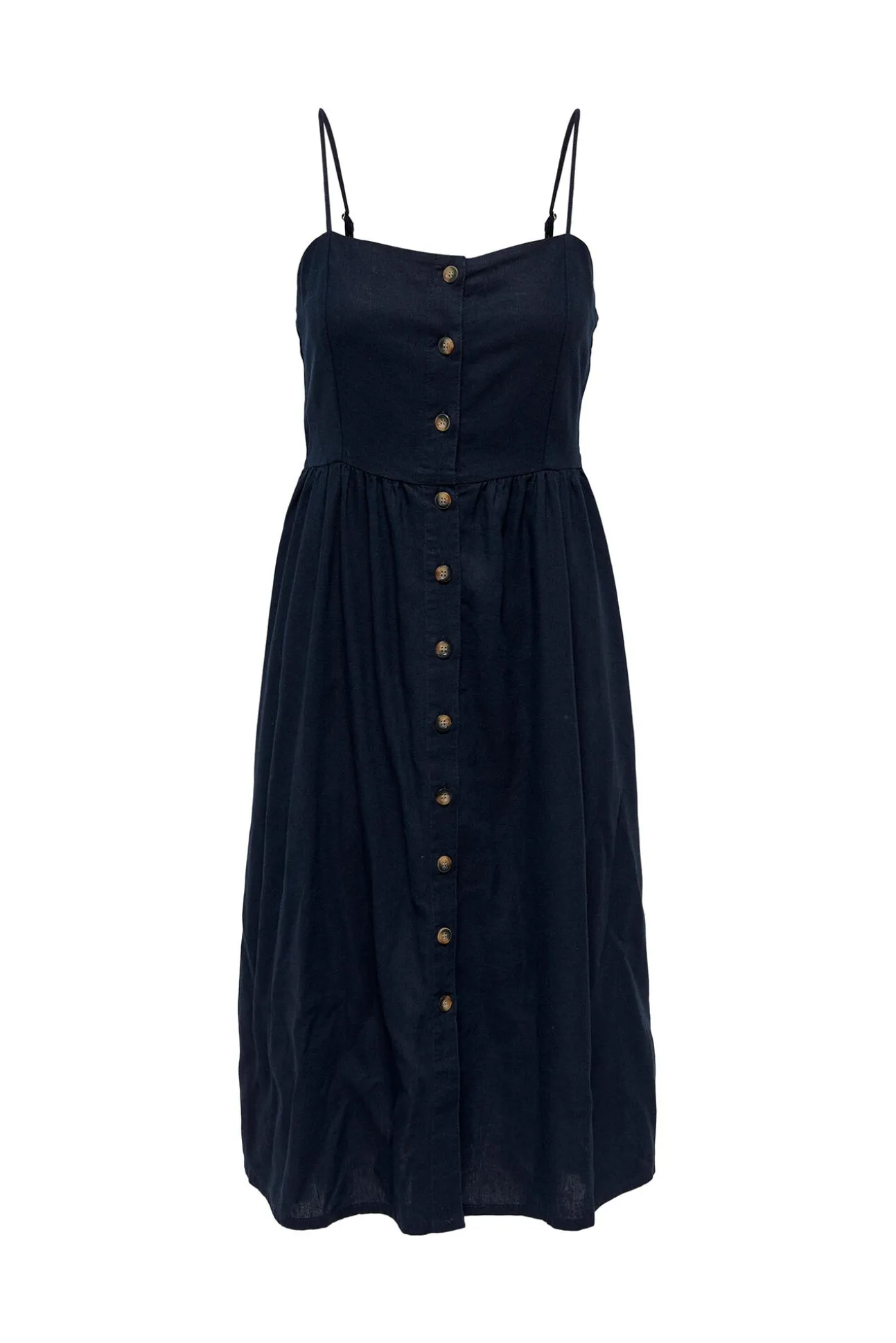 Vestido De Lino Midi