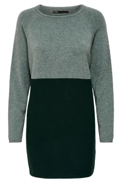 Vestido De Punto Color Block