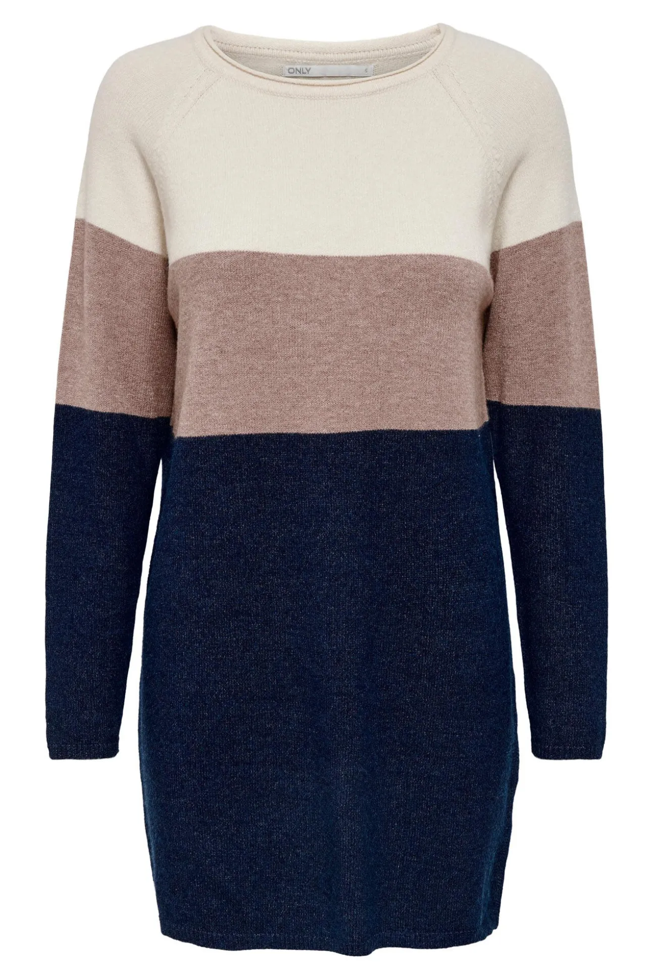 Vestido De Punto Color Block