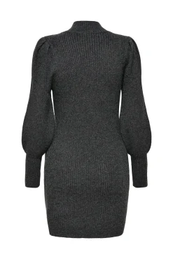 Vestido De Punto Con Cuello Subido