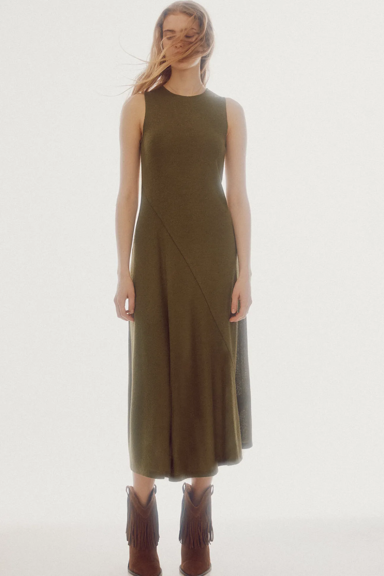 Vestido De Punto Midi
