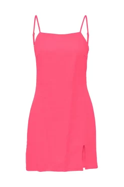 Vestido De Tirantes Con Lino