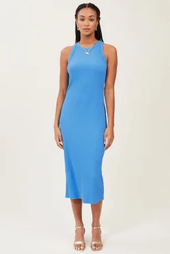 Vestido De Tirantes De Punto Acanalado
