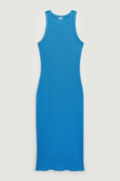 Vestido De Tirantes De Punto Acanalado