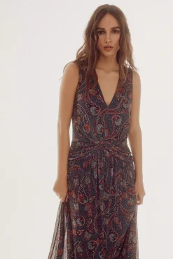 Vestido De Tul Estampado