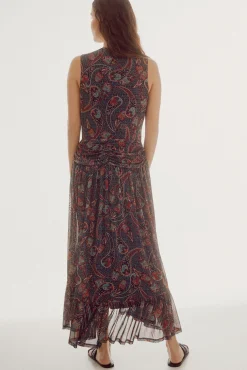Vestido De Tul Estampado