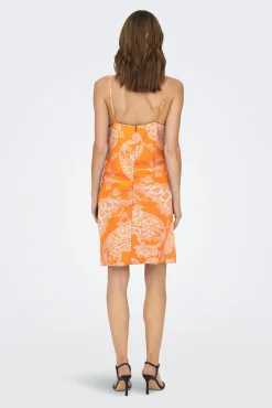 Vestido Detalle Lazo Con Lino