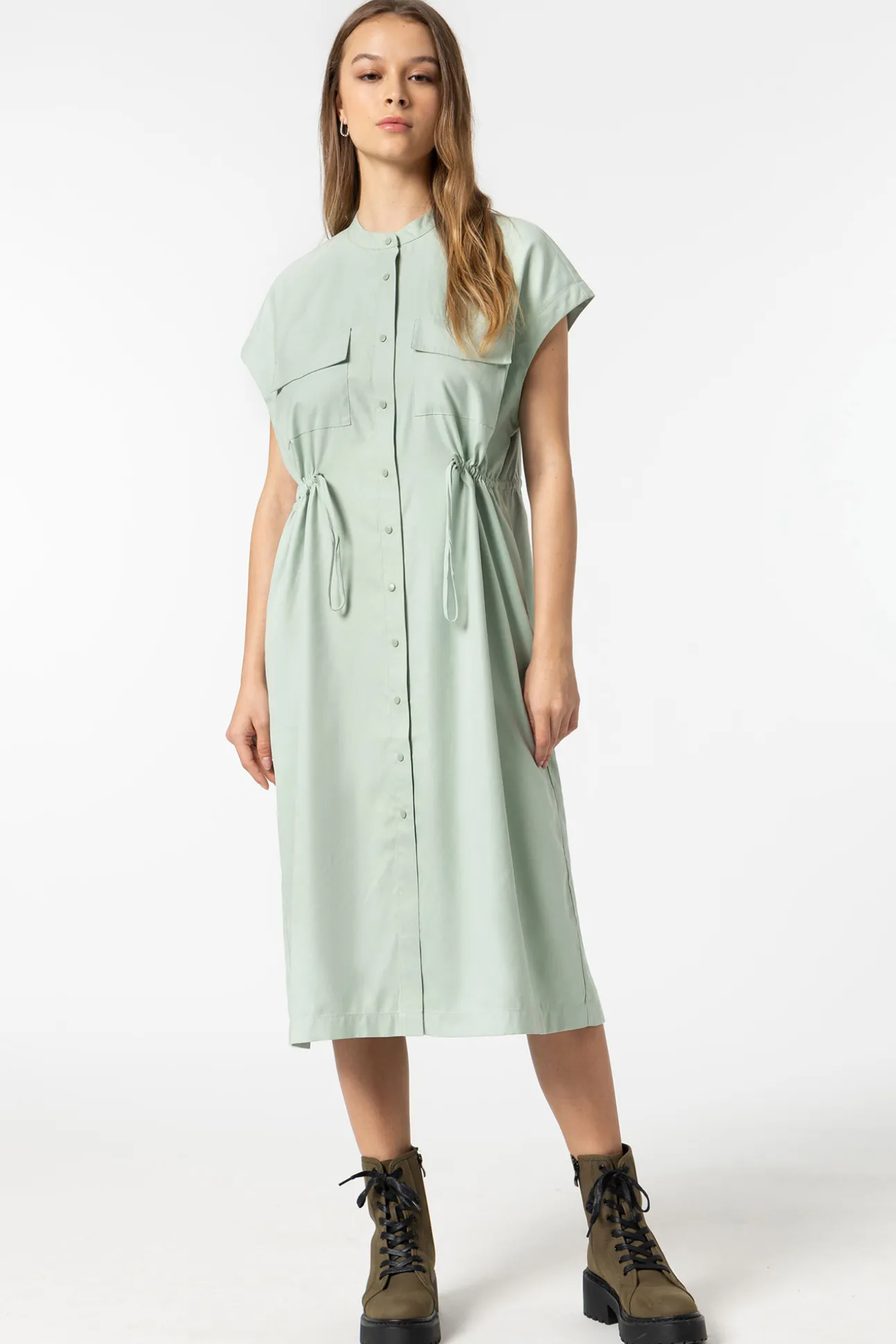 Vestido Efecto Piel De Melocoton