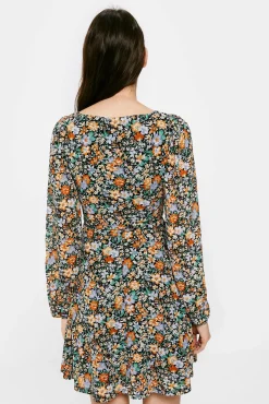 Vestido Escote Corazon Estampado
