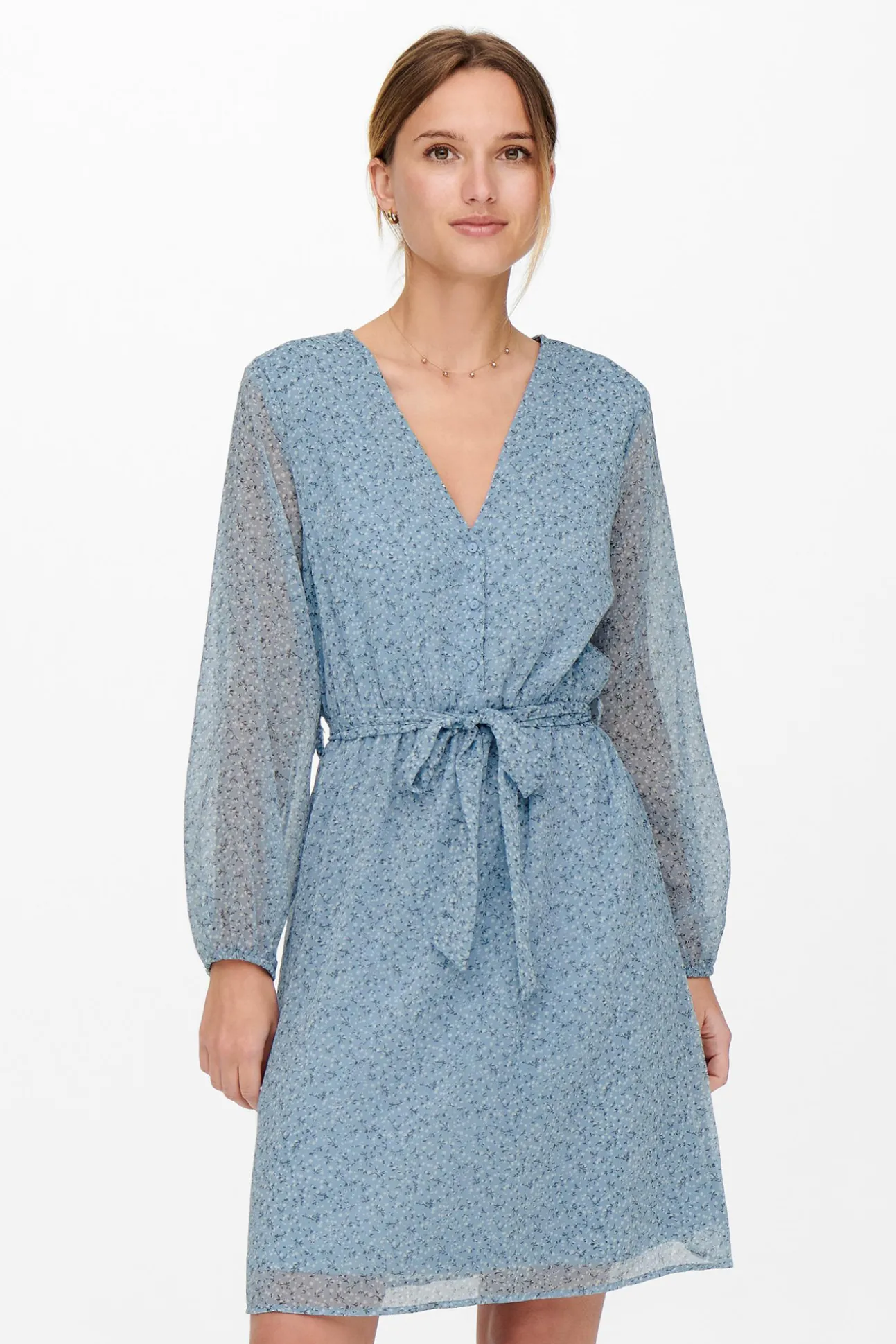 Vestido Escote Pico
