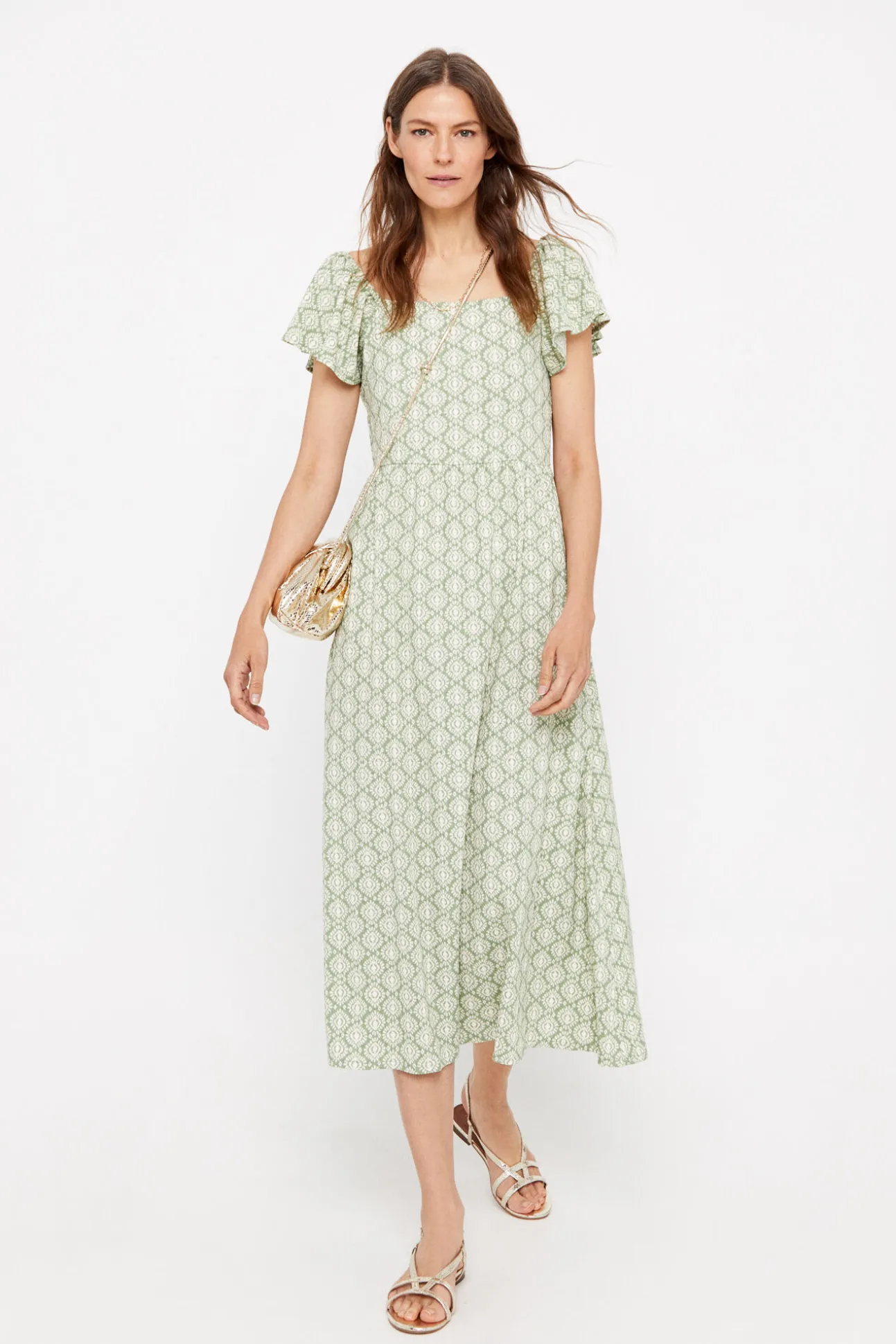 Vestido Estampado Estructura