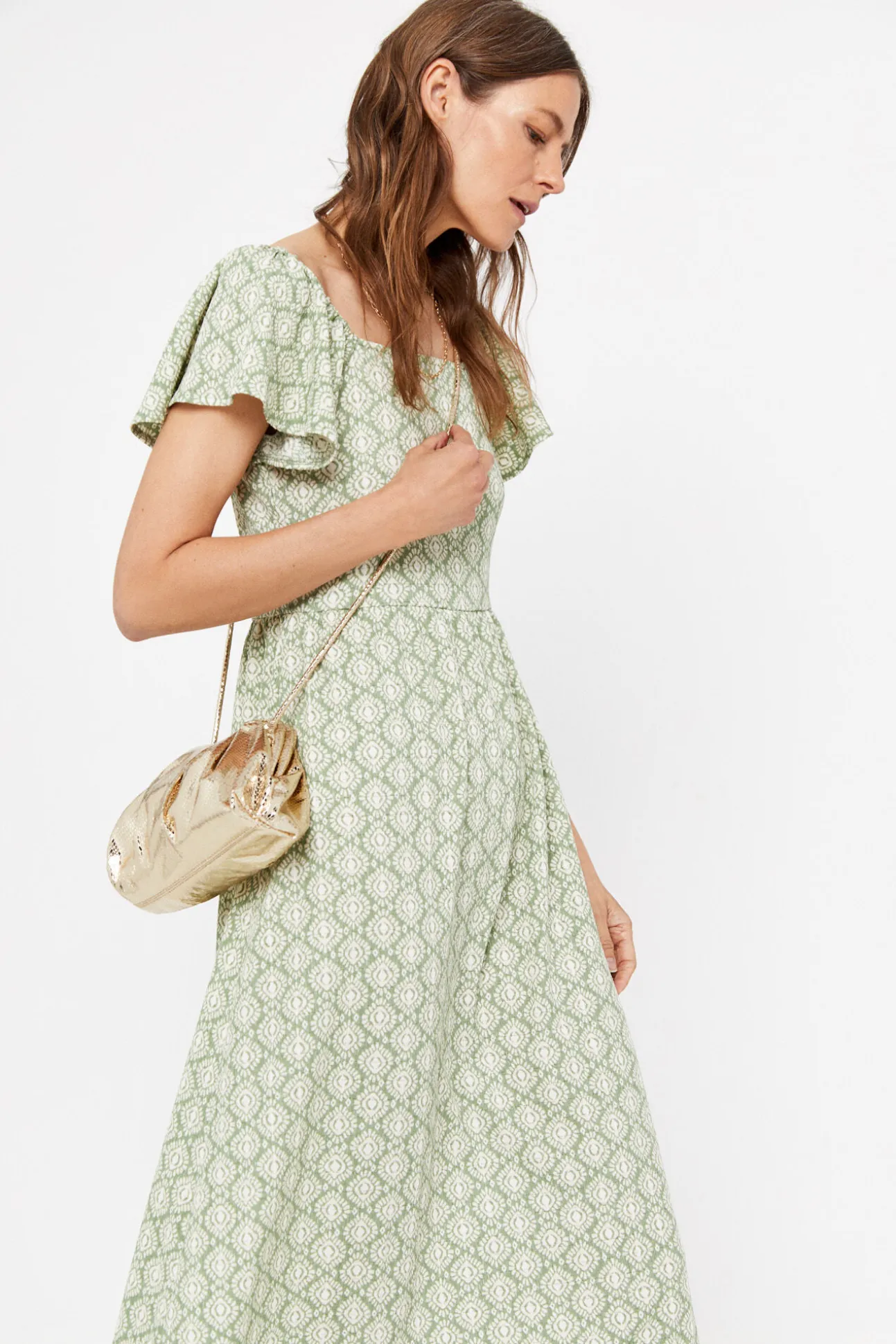 Vestido Estampado Estructura