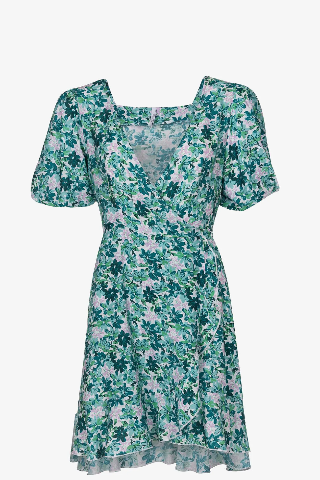 Vestido Estampado Floral Cruzado