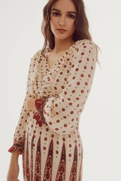 Vestido Estampado Largo