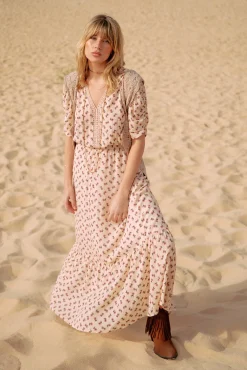 Vestido Estampado Largo