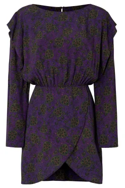 Vestido Estampado Manga Larga