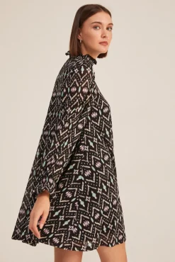 Vestido Fluido Estampado Ikat