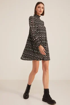 Vestido Fluido Estampado Ikat