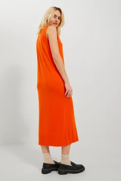 Vestido Largo Con Lyocell