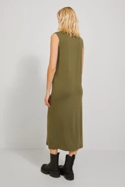 Vestido Largo Con Lyocell
