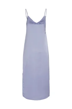 Vestido Largo De Tirantes Satinado