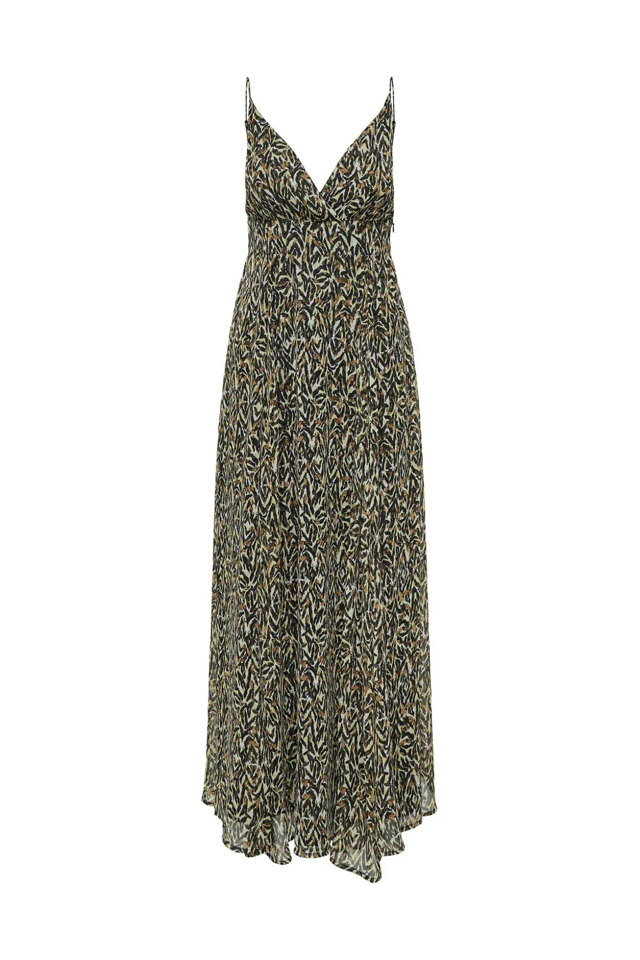 Vestido Largo De Tirantes Escote En V