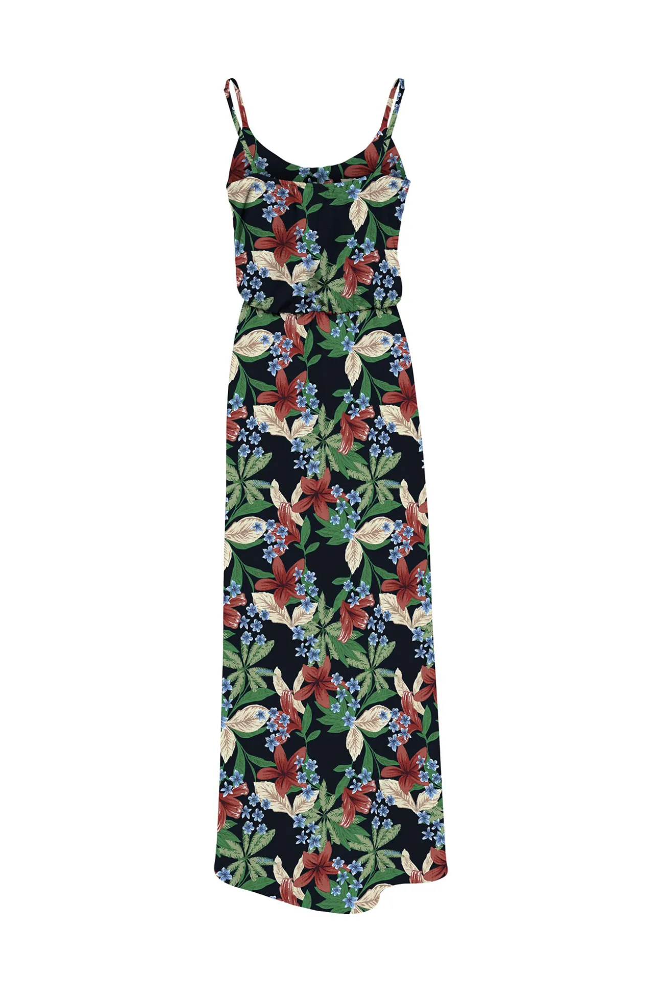 Vestido Largo Estampado Tirantes
