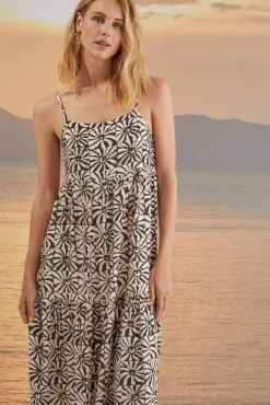 Vestido Largo Geometrico