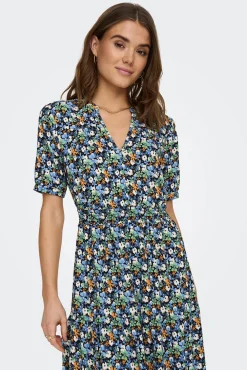 Vestido Largo Manga Corta