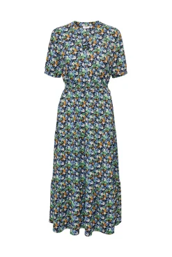 Vestido Largo Manga Corta