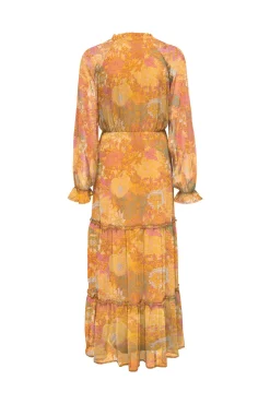 Vestido Largo Manga Larga