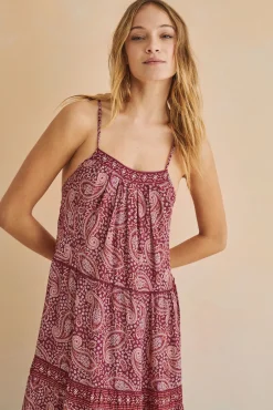 Vestido Largo Tirantes Hindu