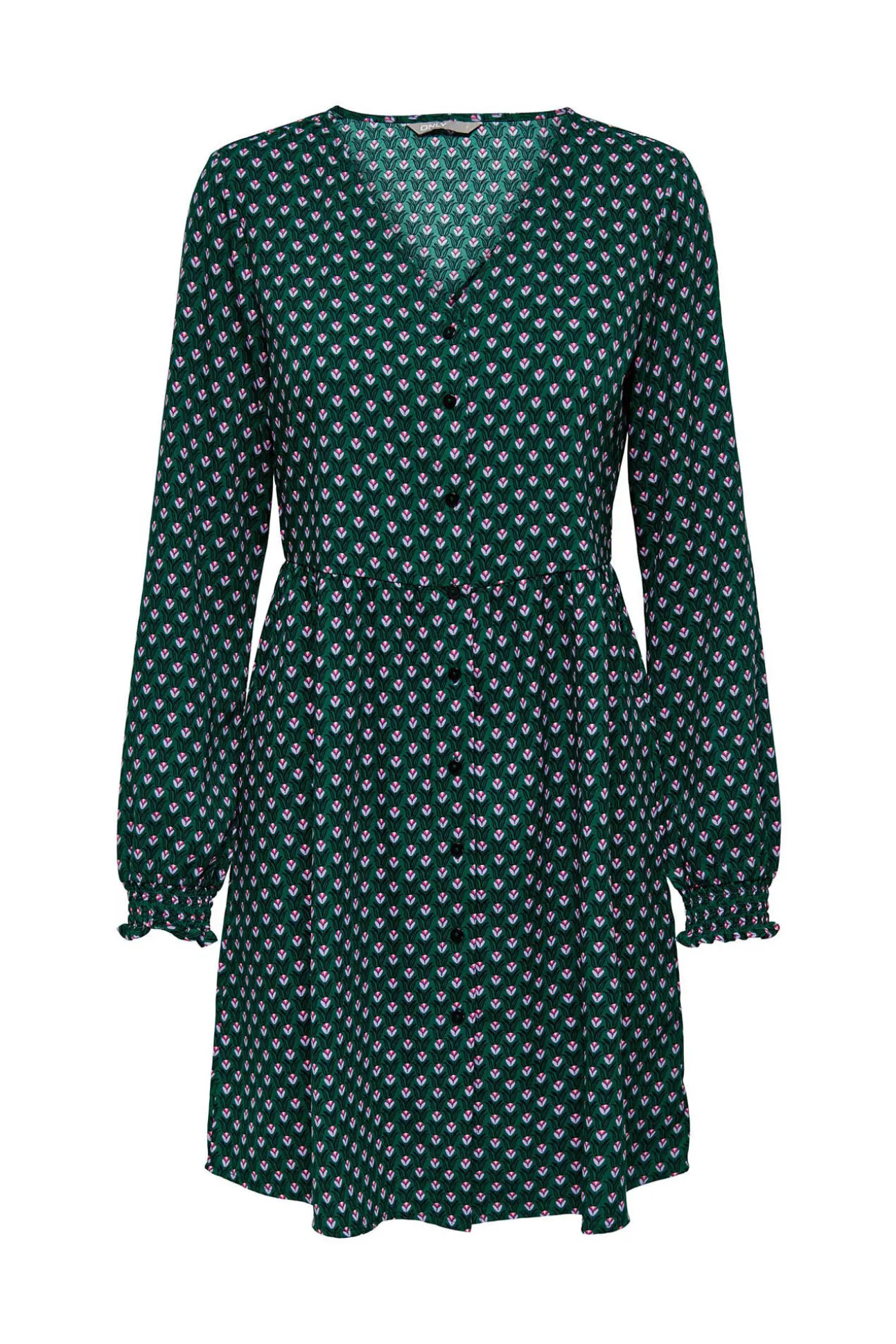 Vestido Manga Larga Cut Out