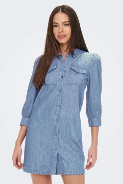 Vestido Manga Larga Denim