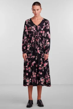 Vestido Midi Con Estampado Floral