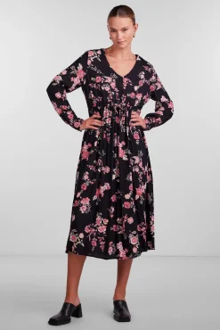 Vestido Midi Con Estampado Floral