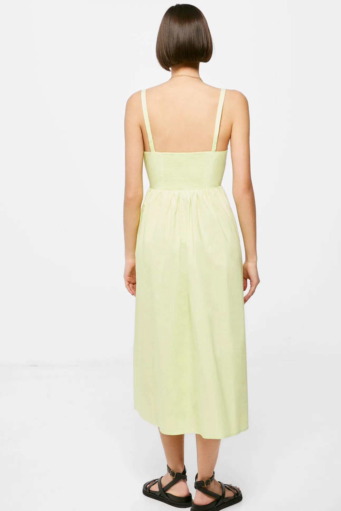 Vestido Midi Corse Popelin