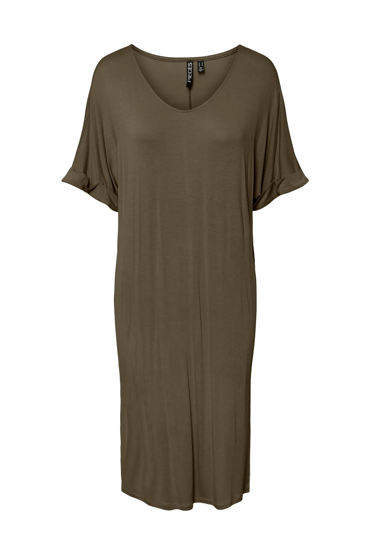 Vestido Midi De Tencel