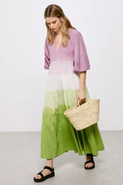Vestido Midi Dip Dye