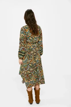 Vestido Midi Escote Lace