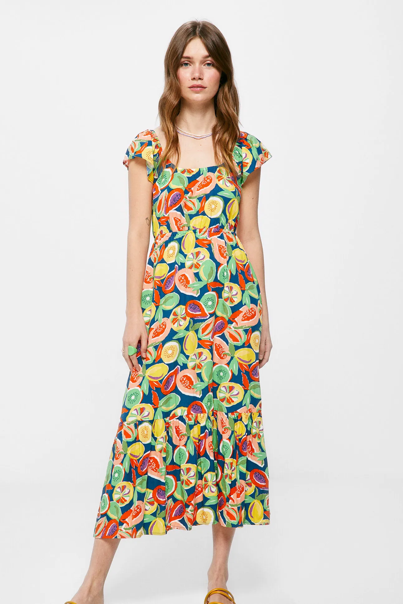Vestido Midi Espalda Cruzada