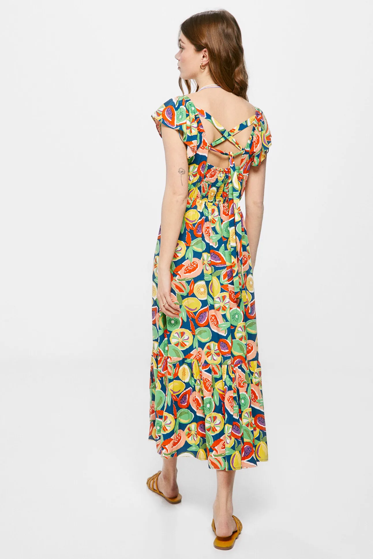 Vestido Midi Espalda Cruzada